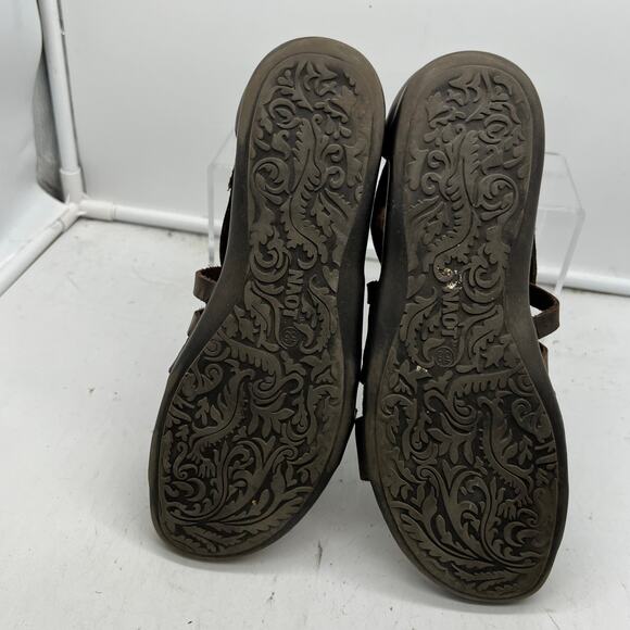 Naot Gladiator Sandals Womens 38 US 7 Brown Leather Strappy ankle - Picture 8 of 8